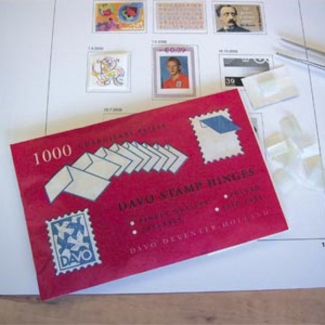 Bandes de gomme pour timbres Davo