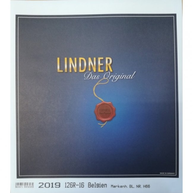 LINDNER supplément Belgique 2019 / carnets