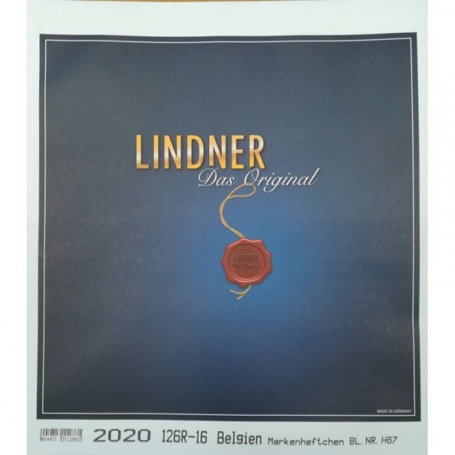 LINDNER supplément Belgique 2020 / carnets