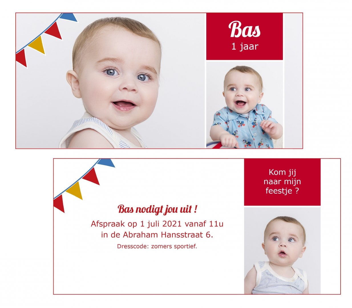 Invitations pour anniversaire