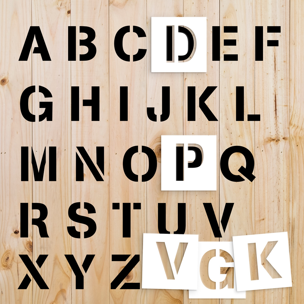Pochoirs lettres