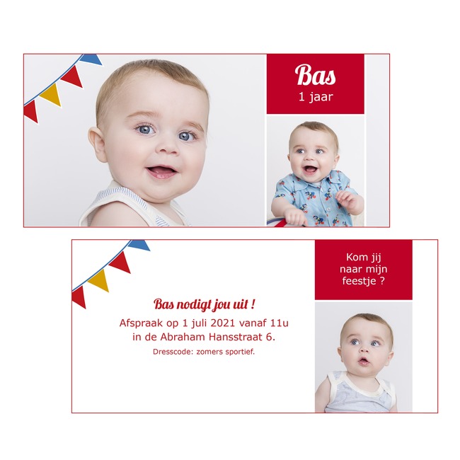 Invitations pour anniversaire