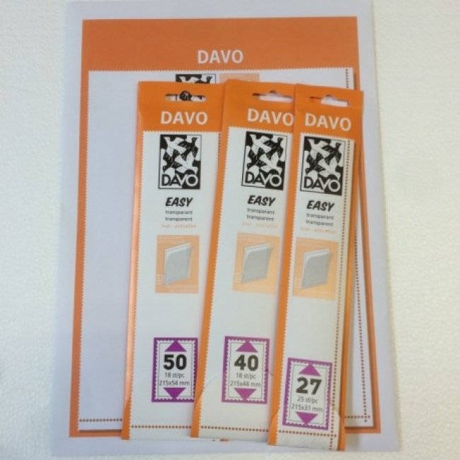 Klemstroken voor postzegels DAVO