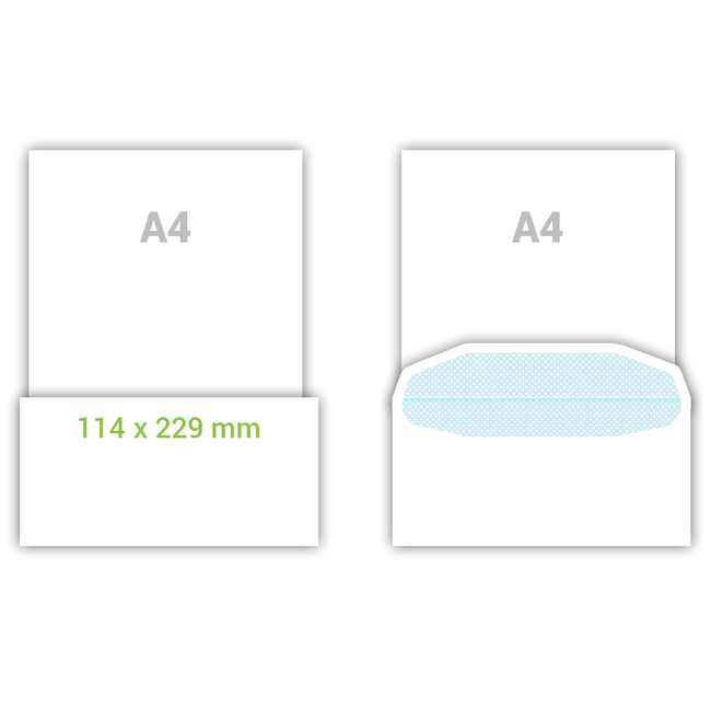 Bedrukte enveloppen C5/6 - 114 x 229mm